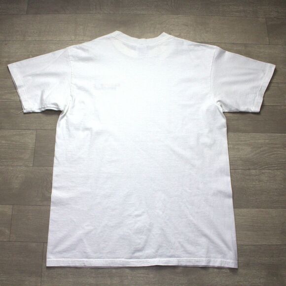 VTG 90s Charlotte NC Single Stitch T-Shirt Men’s L Anvil Embroidered USA - Picture 5 of 5